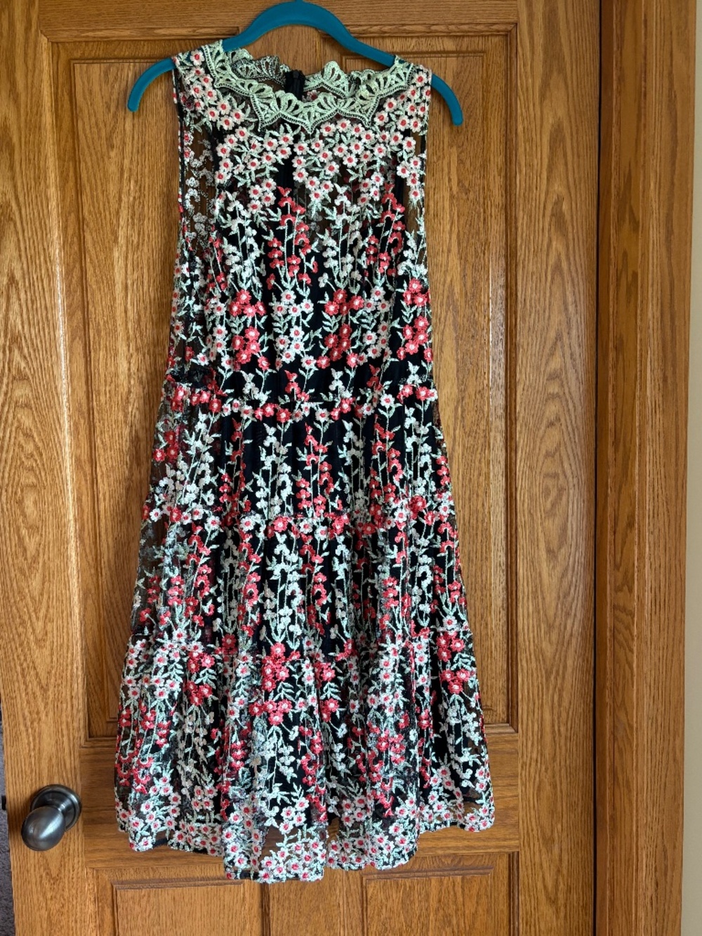 EUC HD in Paris size 8 embroidered dress